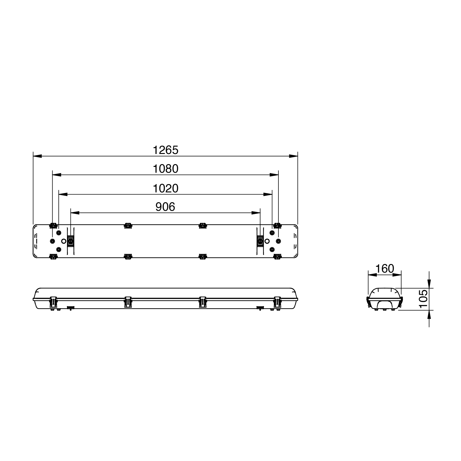 clevertronics emergency lighting argonaut plus 1200mm linear weatherproof line diagram uk