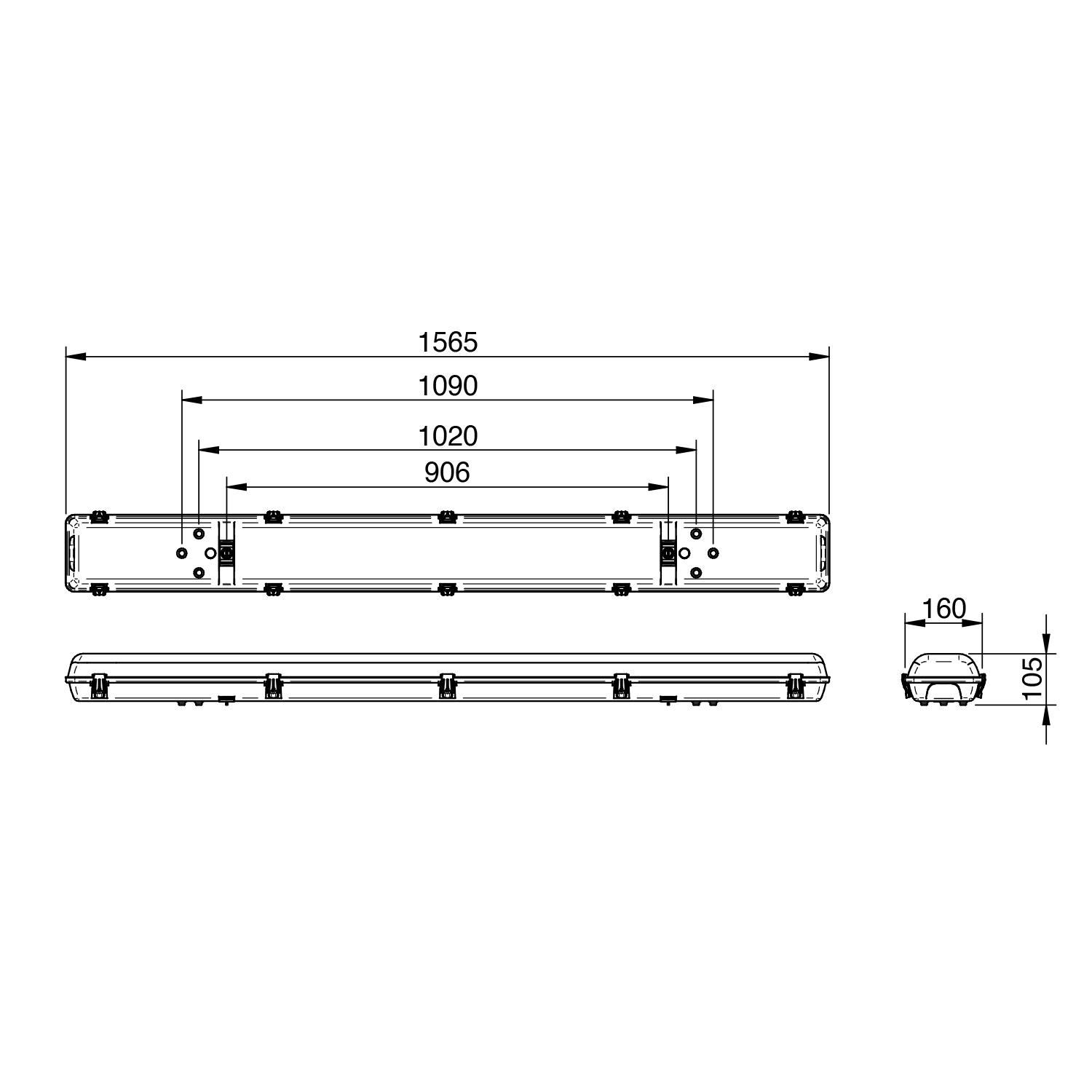 clevertronics emergency lighting argonaut plus 1500mm linear weatherproof line diagram uk