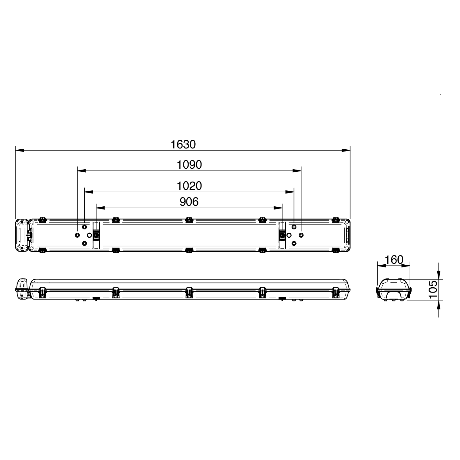 clevertronics emergency lighting argonaut plus 1500mm with pod linear weatherproof line diagram uk