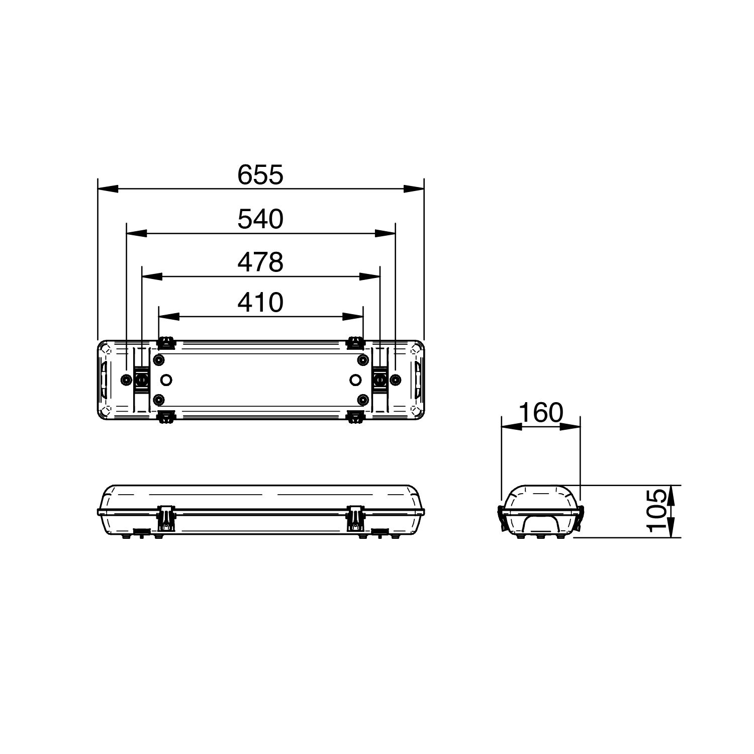 clevertronics emergency lighting argonaut plus 600mm linear weatherproof line diagram uk