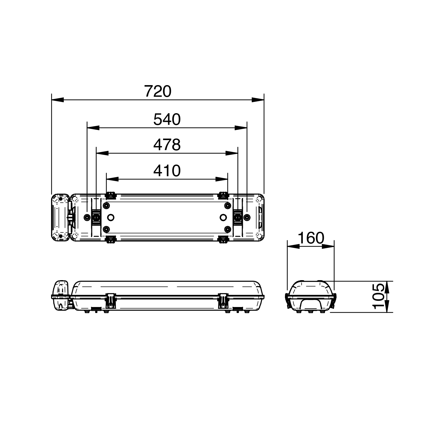 clevertronics emergency lighting argonaut plus 600mm with pod linear weatherproof line diagram uk