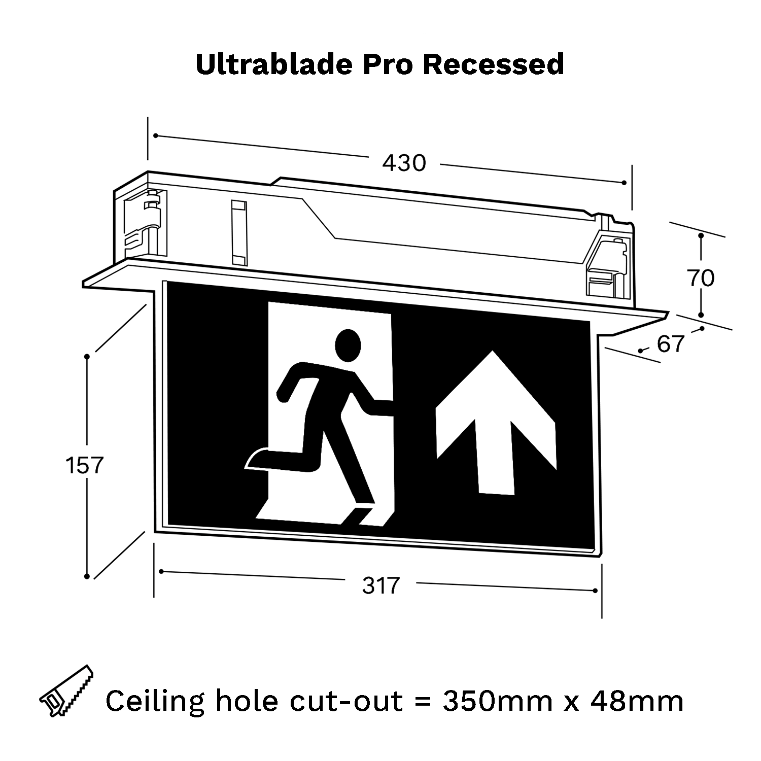 clevertronics-emergency-lighting-ultrablade-pro-exit-linediagram-u