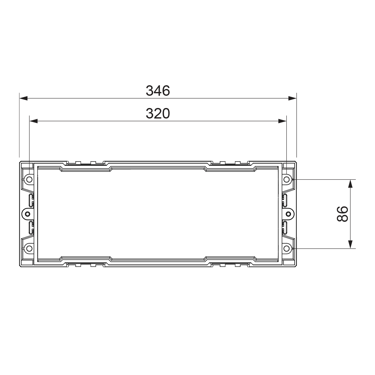 Bulklite Emergency Luminaire Front