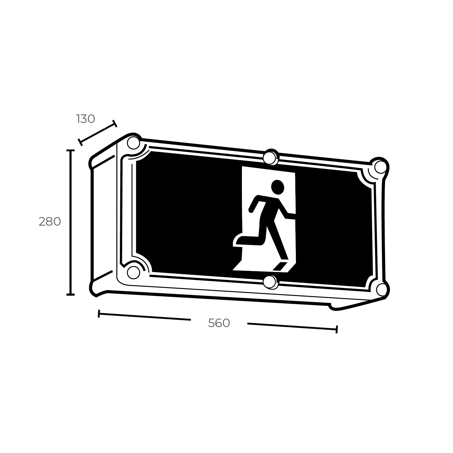 Jumbo LED Low Temperature Exit 40m