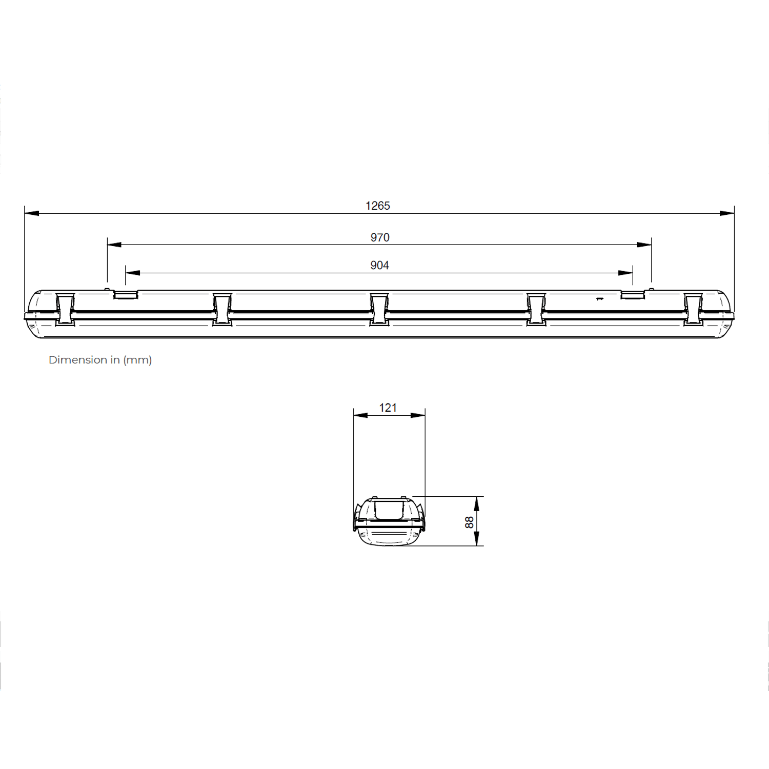 ARGO Weatherproof Batten 1200mm