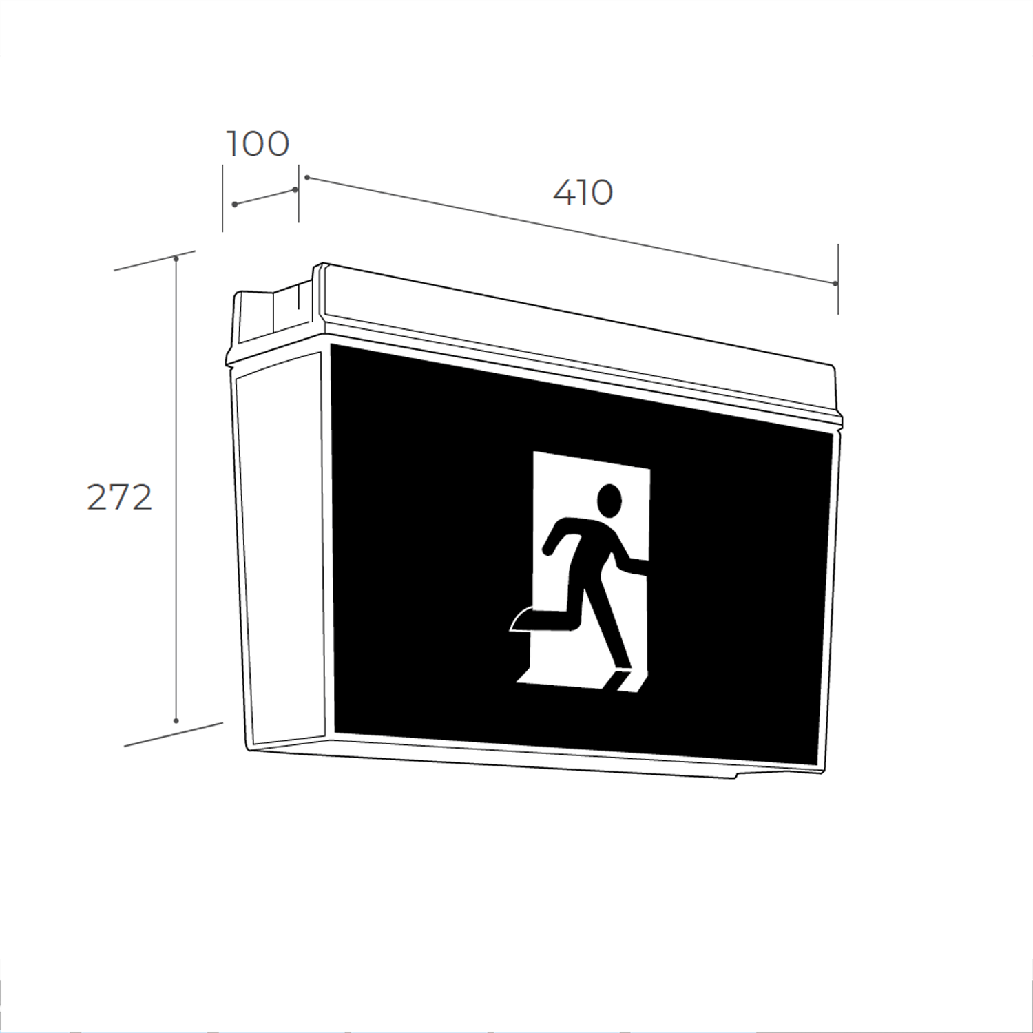 Weatherproof Classic Exit Light
