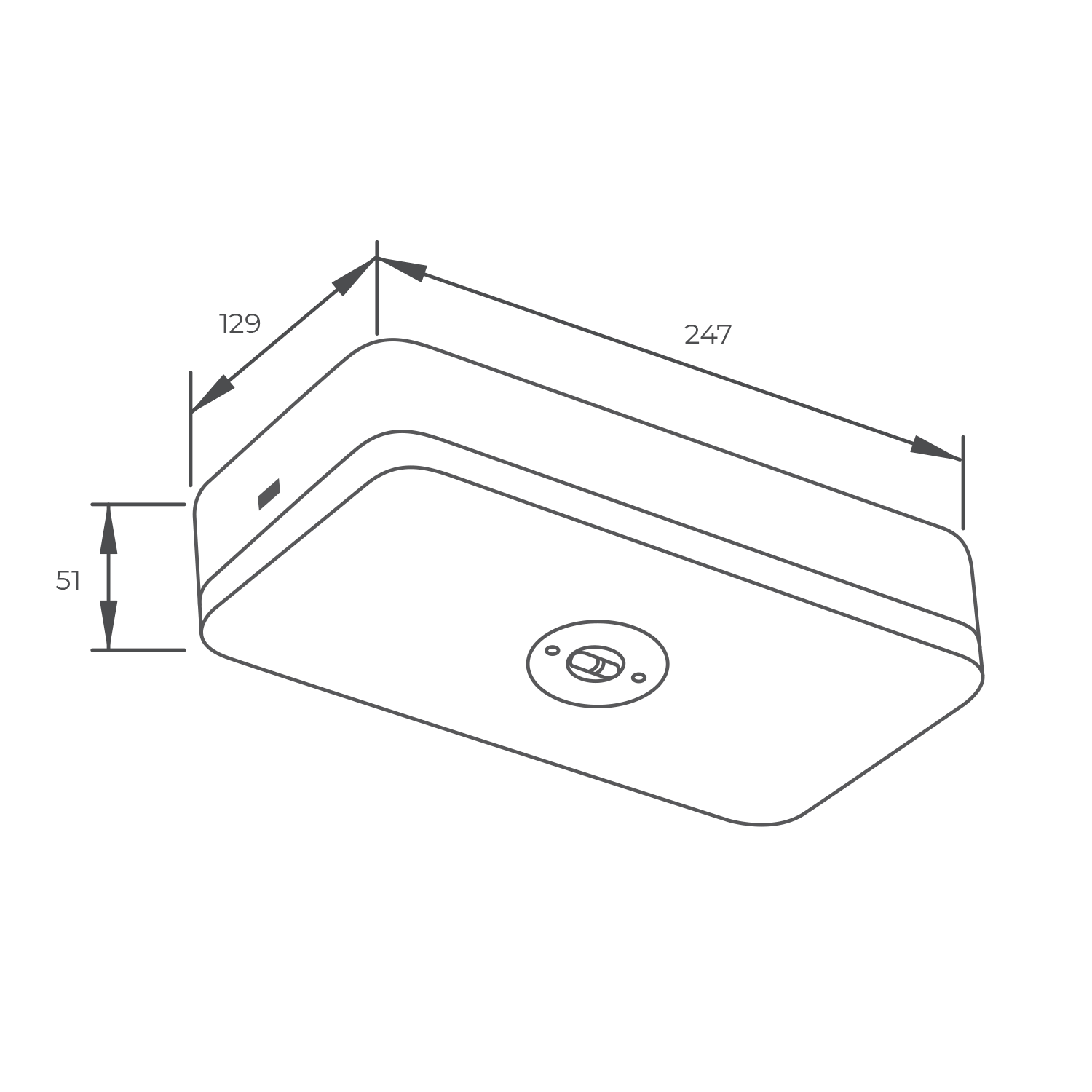 Lifelight Surface Mount Corridor Lens