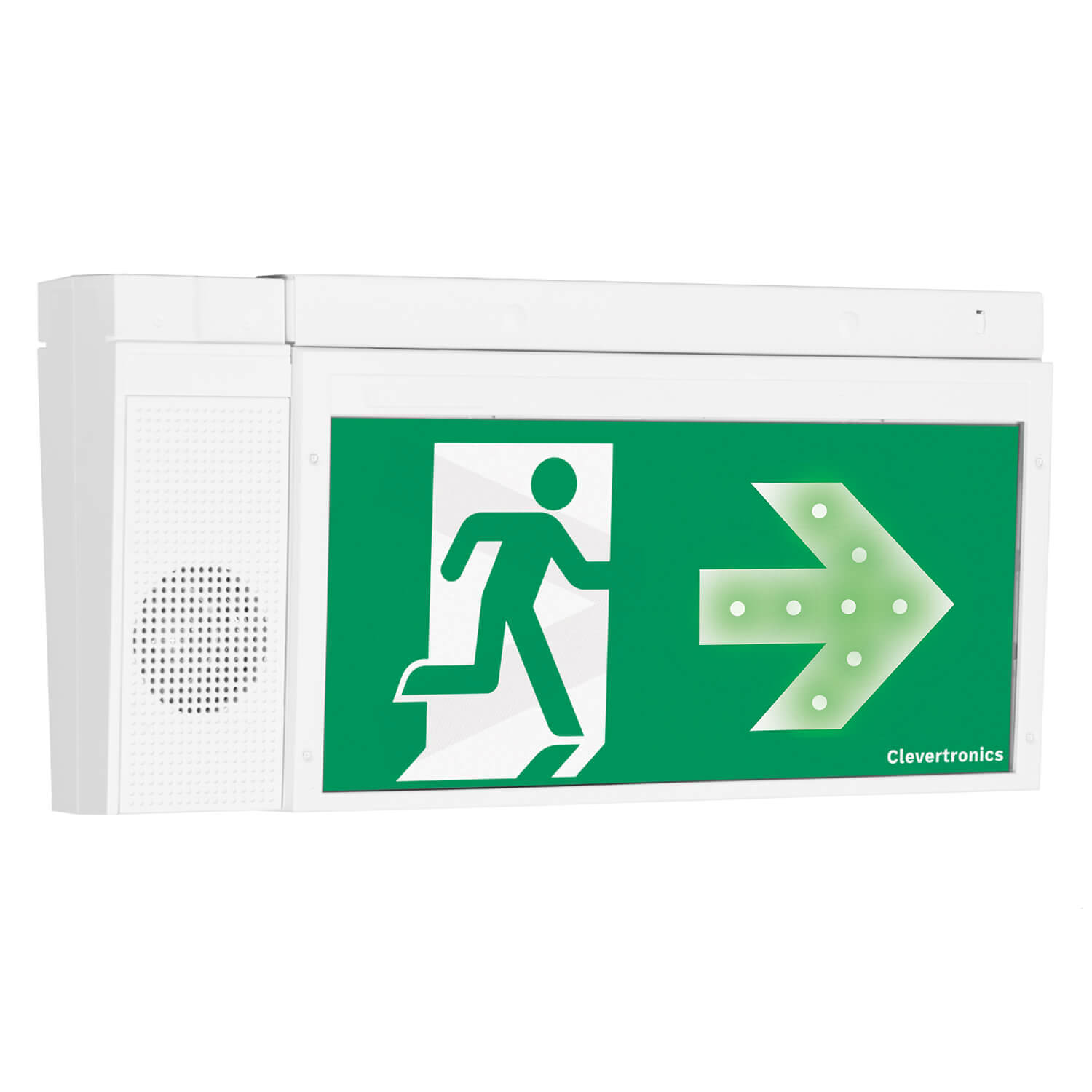 CleverEVAC Dynamic Green Exit with SoundEscape 